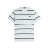 Clothing FRED PERRY | Stripe T-Shirt Light Ice