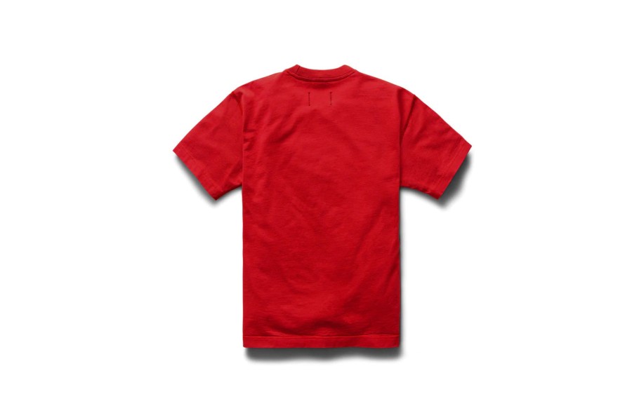 Clothing REIGNING CHAMP | Script Series T-Shirt Carmine