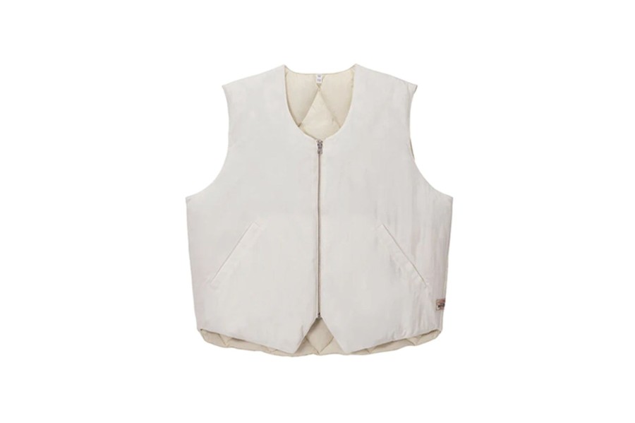 Clothing STUSSY | Reversible Quilted Vest Cream