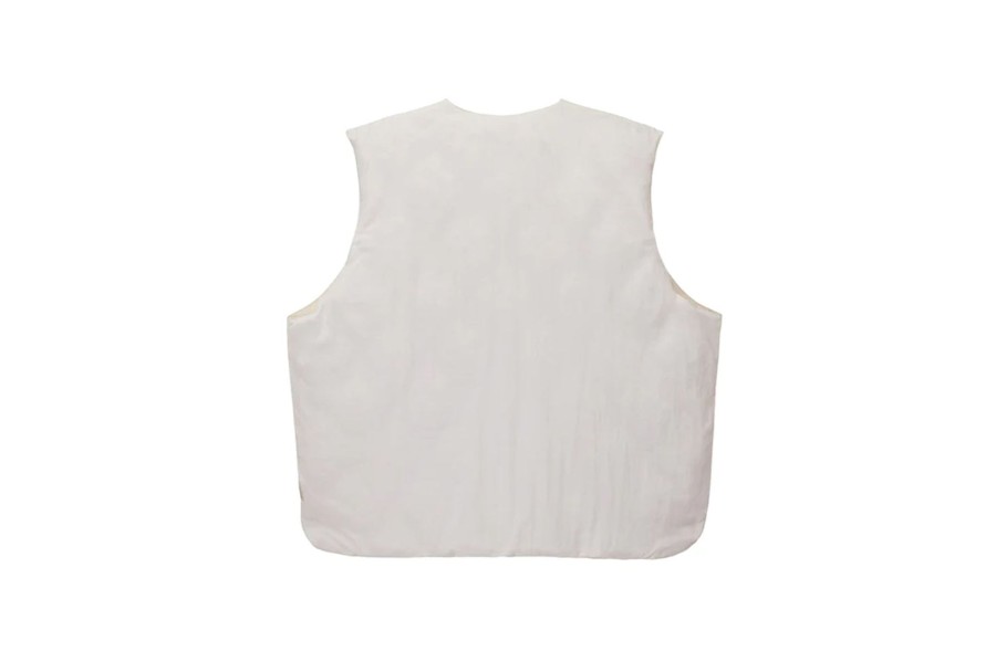 Clothing STUSSY | Reversible Quilted Vest Cream