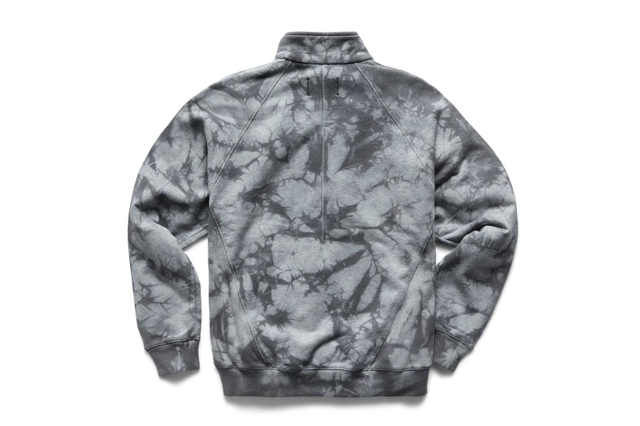 Clothing REIGNING CHAMP | Mens S04 Tie Dye Half Zip Heather Grey