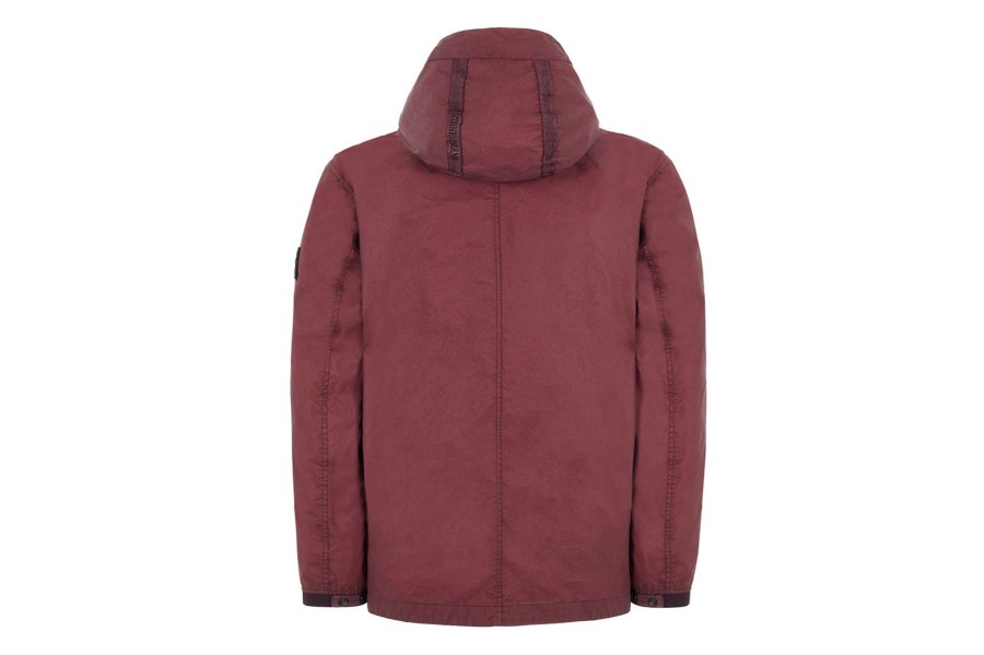 Clothing STONE ISLAND | Stone Island Full Zip Jacket Burgundy