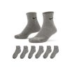 Clothing NIKE | Everyday Plus Cushioned Socks 6 Pack Grey