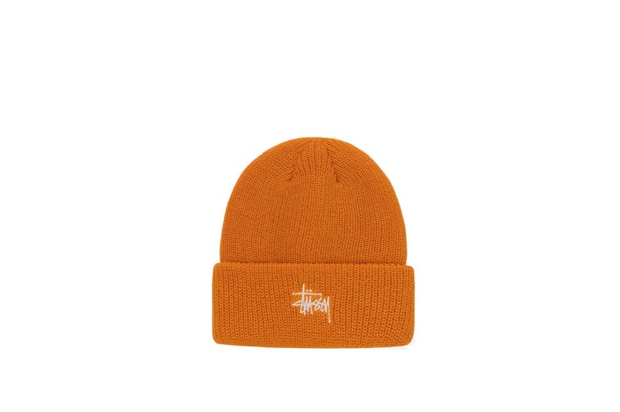 Clothing STUSSY | Basic Cuff Beanie Tangerine