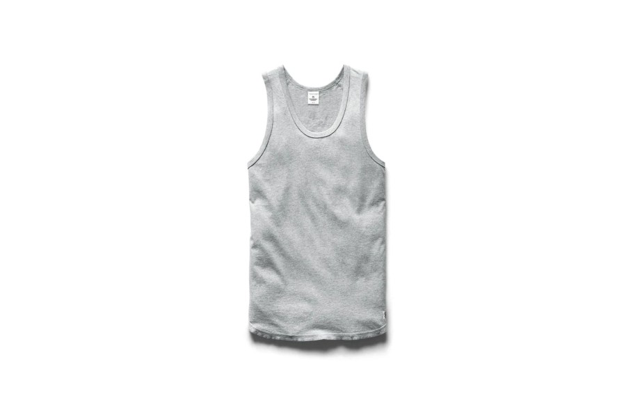 Clothing REIGNING CHAMP | Knit Ringspun Jersey Tank Top Heather Grey