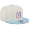 Clothing NEW ERA | New Era Mlb New York Yankees Color Pack Off White/Skyblue 9Fifty Snapback