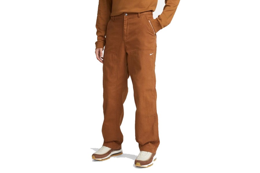 Clothing NIKE | Nike Life Double Panel Trousers Brown