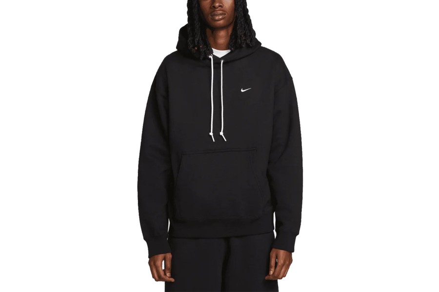 Clothing NIKE | Solo Swoosh Fleece Pullover Hoodie Black