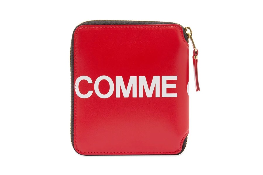 Clothing COMME DES GARCONS | Cdg Huge Logo Wallet Red