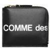 Clothing COMME DES GARCONS | Cdg Huge Logo Wallet Black