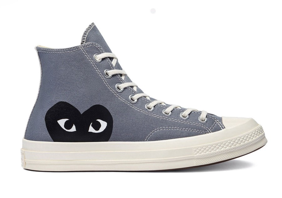 Shoes COMME DES GARCONS | Cdg Play Converse Chuck Taylor All-Star 70 Hi Grey