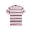 Clothing FRED PERRY | Stripe Tee Chalky Pink