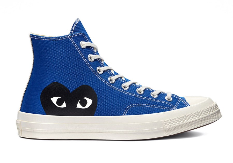 Shoes COMME DES GARCONS | Cdg Converse Chuck 70 Hi Blue Quartz