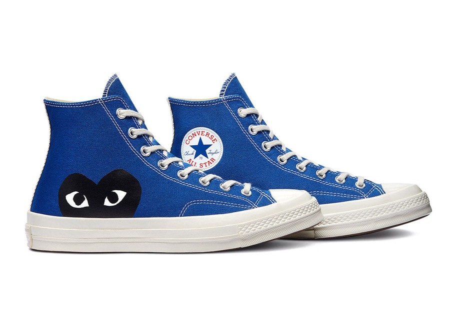 Shoes COMME DES GARCONS | Cdg Converse Chuck 70 Hi Blue Quartz