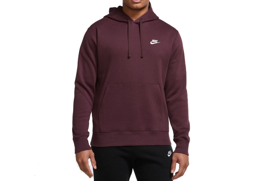 Clothing NIKE | Sportswear Club Fleece Pullover Hoodie Night Maroon